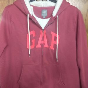 Gap sherpa lined zip up hoodie XXL